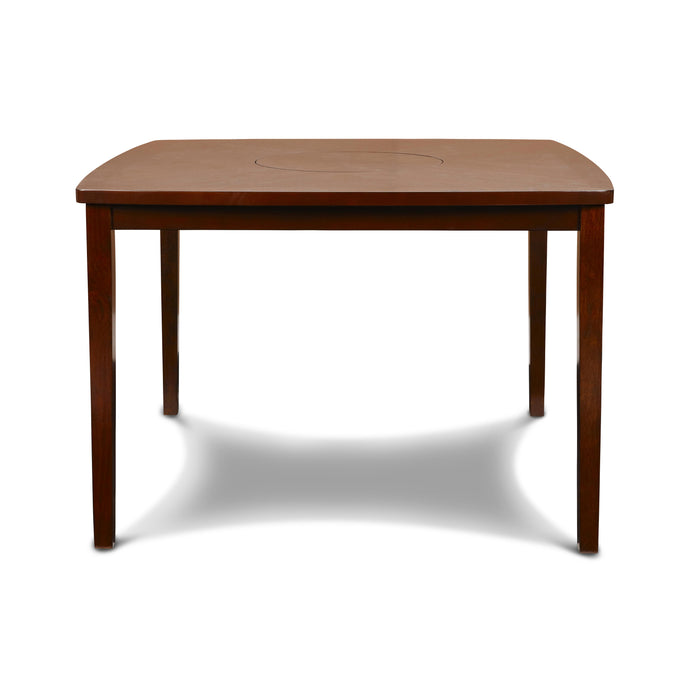 DIXON COUNTER TABLE W/LAZY SUSAN - ESPRESSO