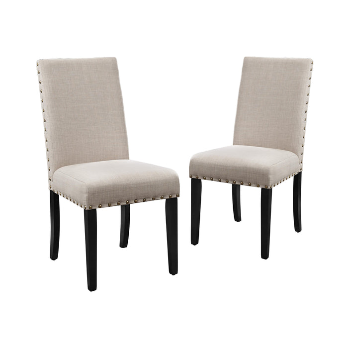 CRISPIN NATURAL BEIGE DINING CHAIR- (2/Ctn)
