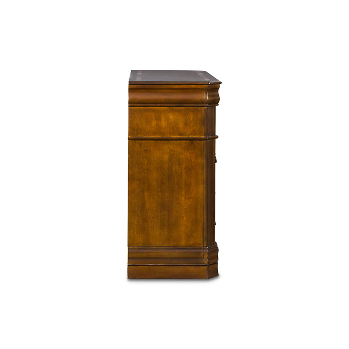SHERIDAN MEDIA CHEST- BURNISHED CHERRY