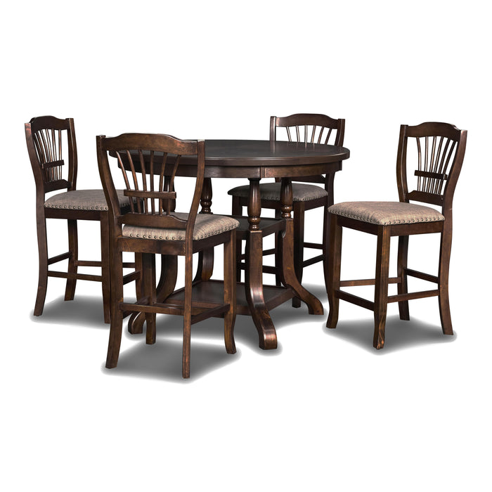 BIXBY COUNTER DINING TABLE-ESPRESSO