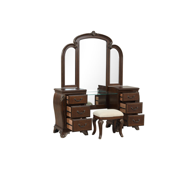 MONTECITO VANITY MIRROR - CHERRY