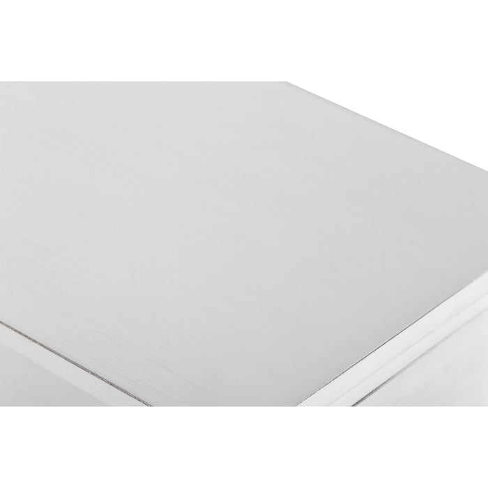 NOAH END TABLE WITH DRAWER-WHITE