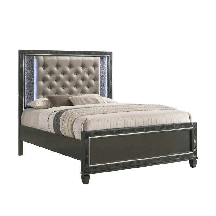 RADIANCE Eastern King-California King K FOOTBOARD & SLATS-BLACK PEARL
