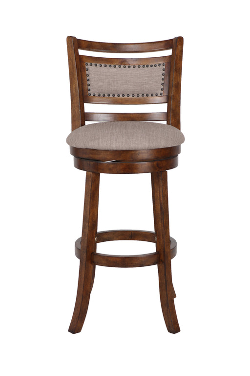 Aberdeen 29" Bar Stool W/Fabric Cushions-Brown