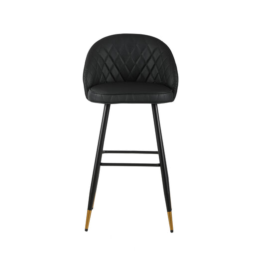 Oliver Black Vegan Leather Bar Chair (2 Per Carton)