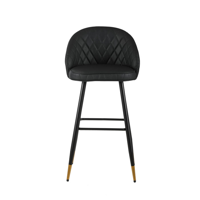 Oliver Black Vegan Leather Bar Chair (2 Per Carton)