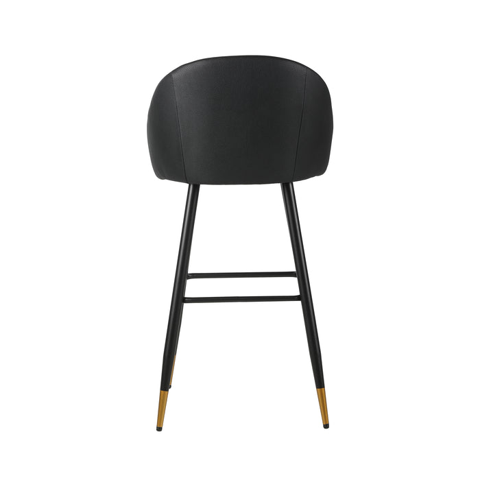 Oliver Black Vegan Leather Bar Chair (2 Per Carton)