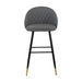 Oliver Gray Vegan Leather Bar Chair (2 Per Carton)
