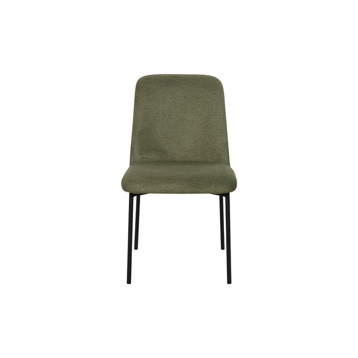 Erik Side Chair W/ Black Metal Frame -Green (2 Per Carton)
