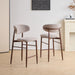 Royce Counter Chair W/Walnut Metal Frame-Toast (2 Per Carton)