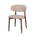 Royce Side Chair W/ Walnut Metal Frame -Toast (2 Per Carton)