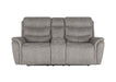 Kamari Console Loveseat W/Pwr Hr & Fr-Gray