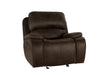 Brookings Glider Recliner-Brown