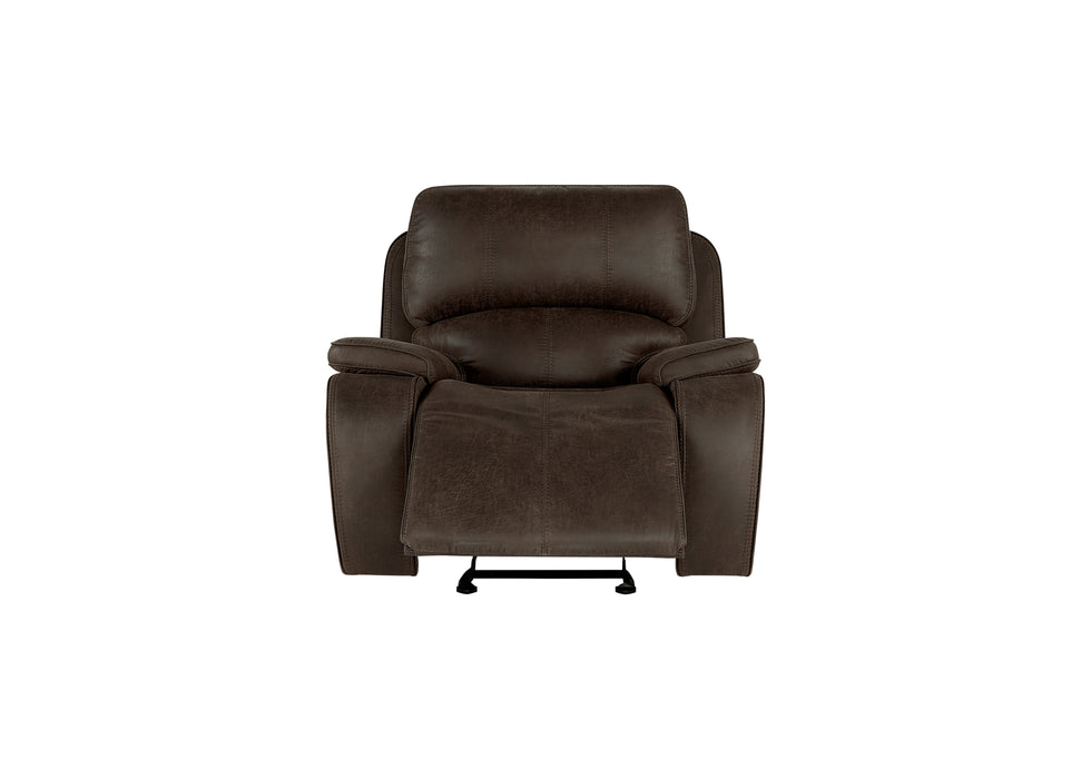 Brookings Glider Recliner W/Pwr Hr & Fr-Brown