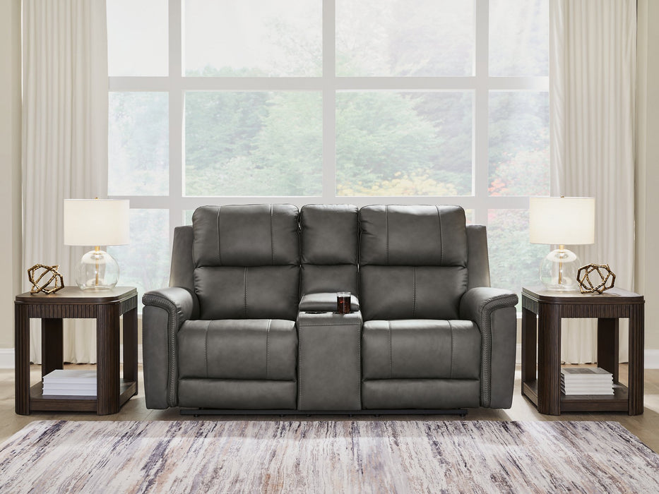 Bleckley Power Reclining Loveseat with Console