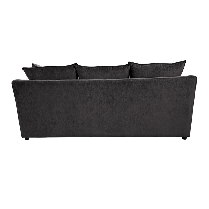 Sylvie Sofa W/4 Accent Pillows-Lush Mink Gray