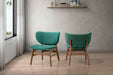 Adler Upholstered Lounge Chair-Green