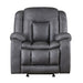 Morello Glider Recliner W/Pwr Fr- Gray