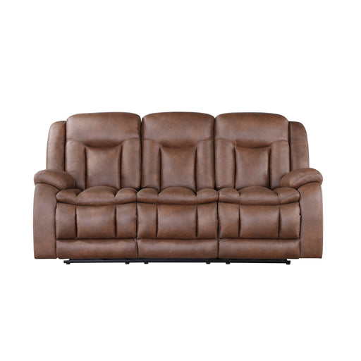 Morello Sofa W/Dual Recliner- Brown