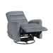 Takami Swivel Recliner-Granite Poly