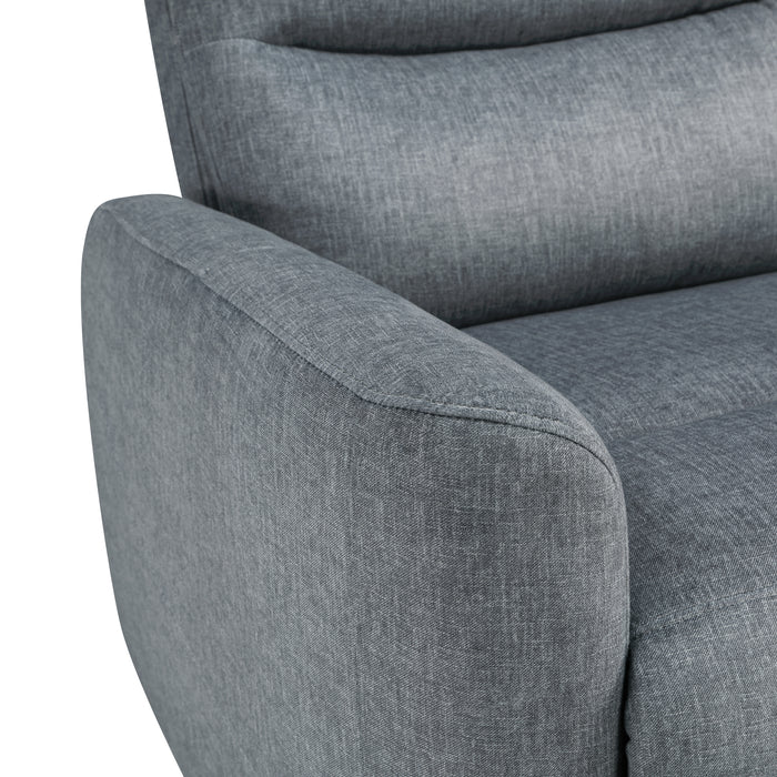 Takami Swivel Recliner-Granite Poly