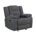 Redondo Glider Recliner W/Heat, Massage, Pwr Fr -Dk Gray