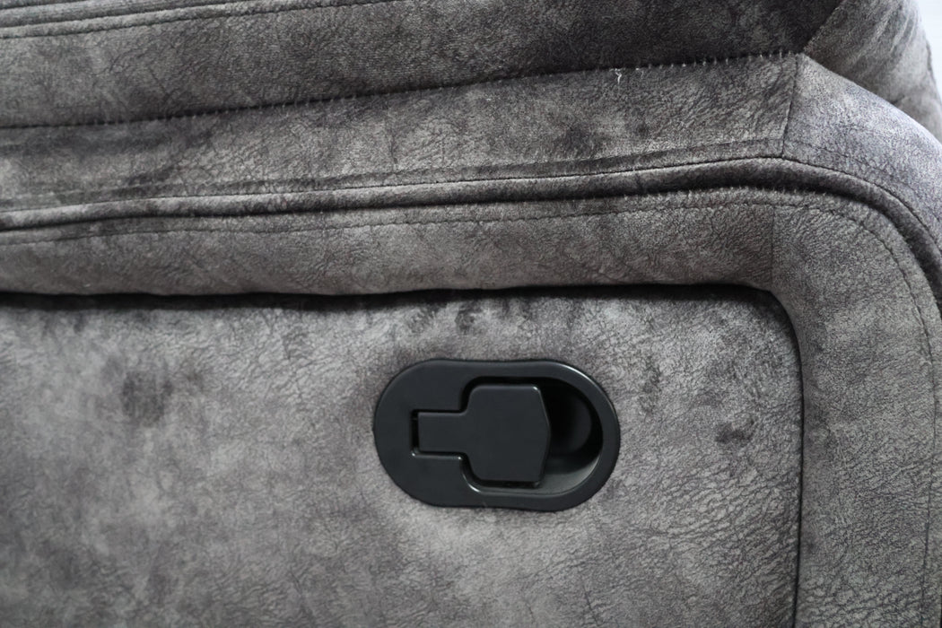 Park City Console Loveseat W/ Dual Recliners-Slate