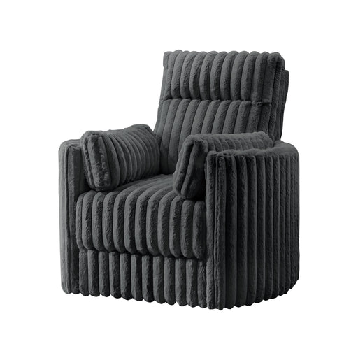 Embrace Swivel Accent Chair-Charcoal