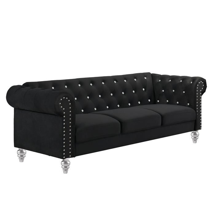 Emma Crystal Sofa-Black