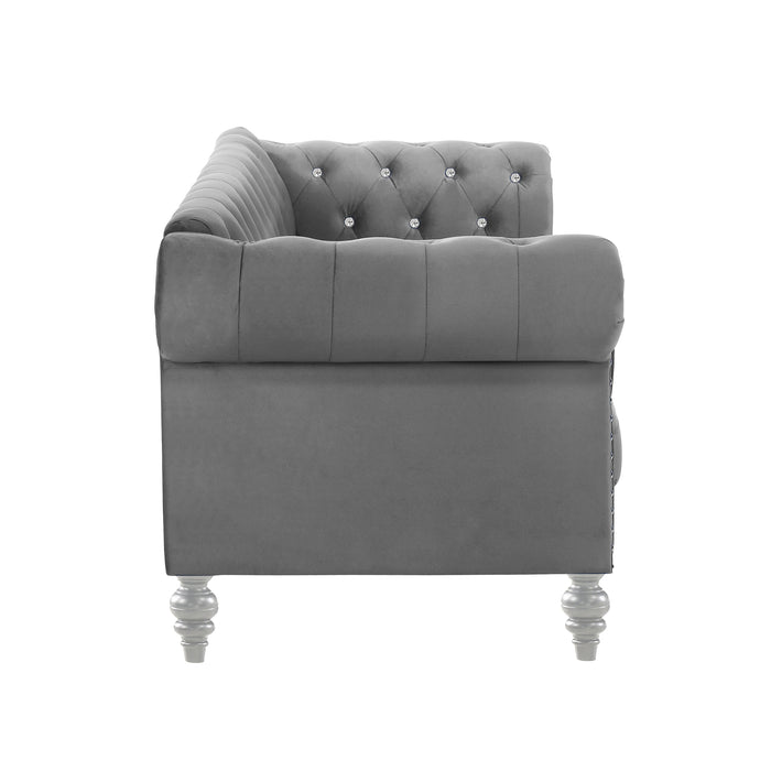 Emma Crystal Sofa-Gray