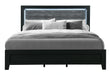 Reid Black Bed with LED