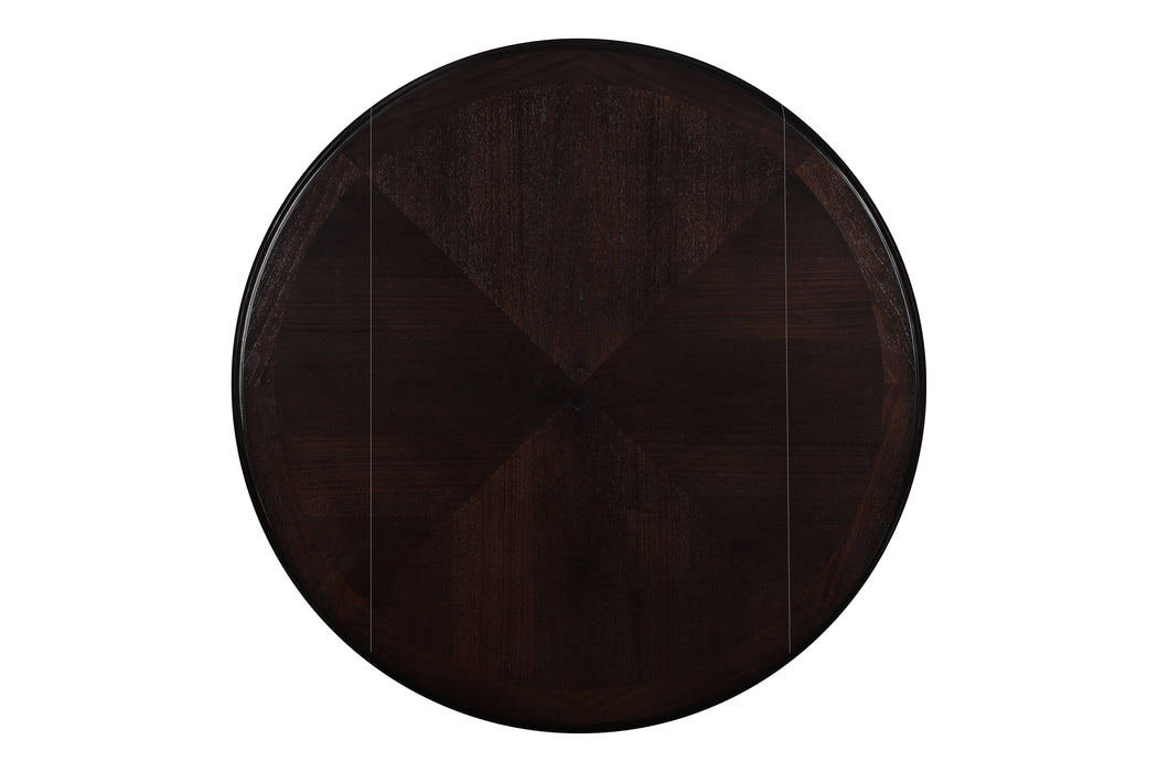 GIA 42" DINING DROP LEAF TABLE W/2 CHAIRS-EBONY