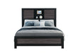 Lisbon Grey/Black Bookcase Bed
