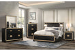 Blake Black/Gold Bed Group with Lamps
