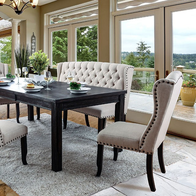 Sania 6 Pc Dining Table Set with Bench