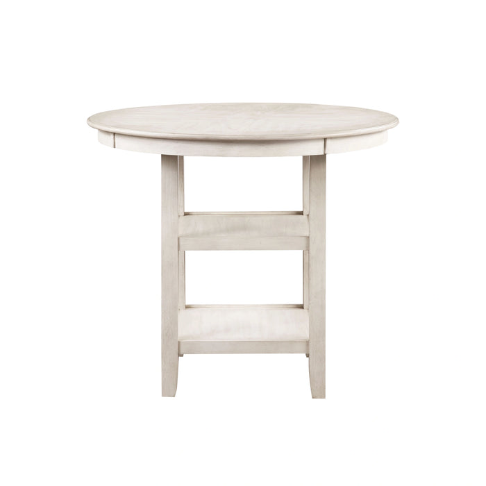 AMY 5 PC COUNTER TABLE SET-BISQUE
