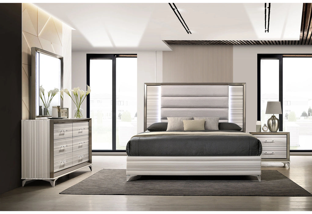 Zambrano White Bed Group