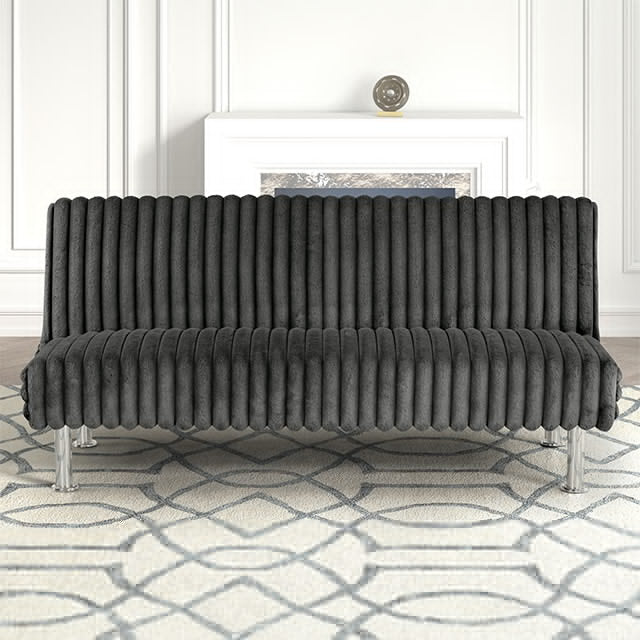 Hinwil Futon Sofa Bed Pink, Beige Grey, & Black