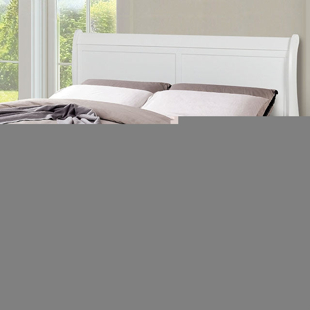 Louis Philippe Full Bed Expresso & White