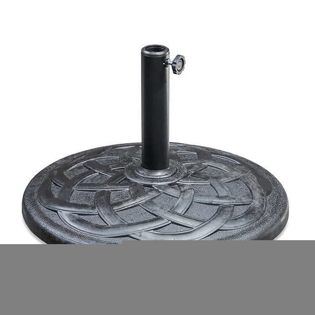 Soli 9' Outdoor Umbrella w/ Auto Tilt + 21" Round Base