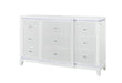 Alina White Dresser with LED