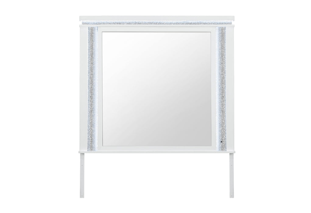 Alina White Mirror with LED