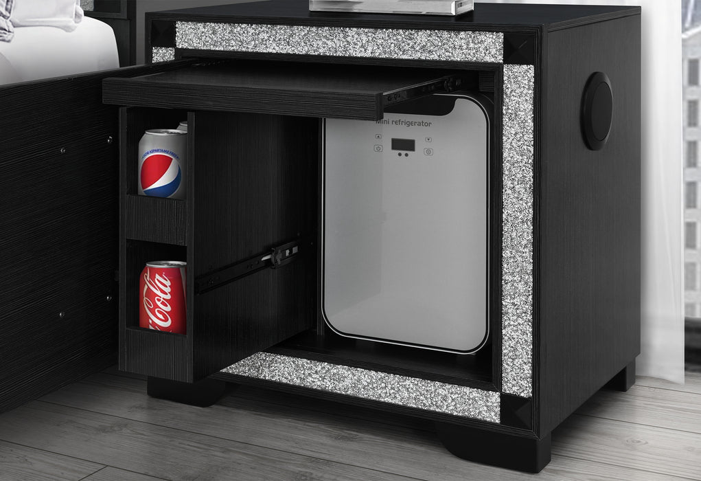 Soleil Nightstand with Cooler and Speaker