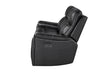 U8881 Black Leather Power Reclining Sofa with Immerse Sound
