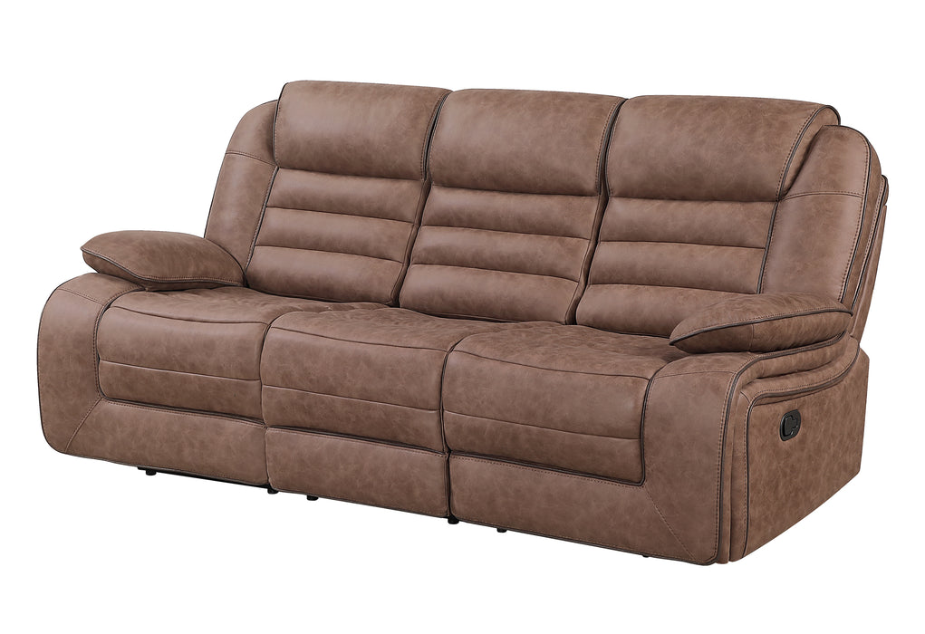 U2250 BROWN RECLINING SOFA