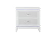 Alina White Nightstand with LED and USB