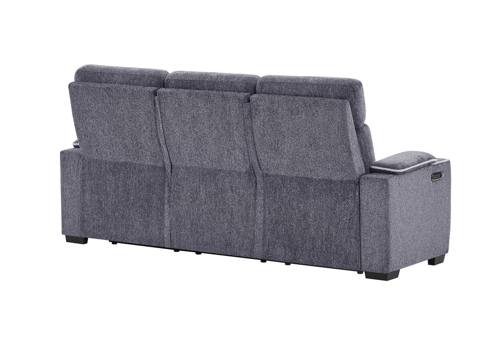 U1895 GREY P2 RECLINING SOFA WITH IS AND LED
