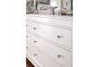 Pompei Queen Bed, Dresser, Mirror and 2 Nightstands