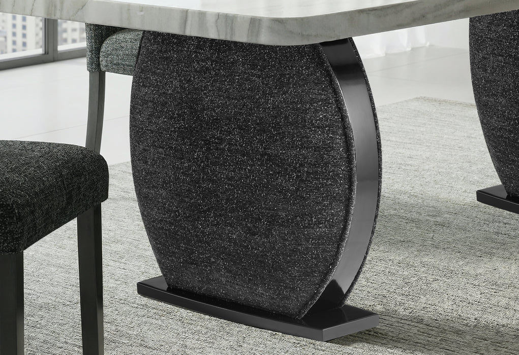 D2502 DINING TABLE AND 6 DINING CHAIRS