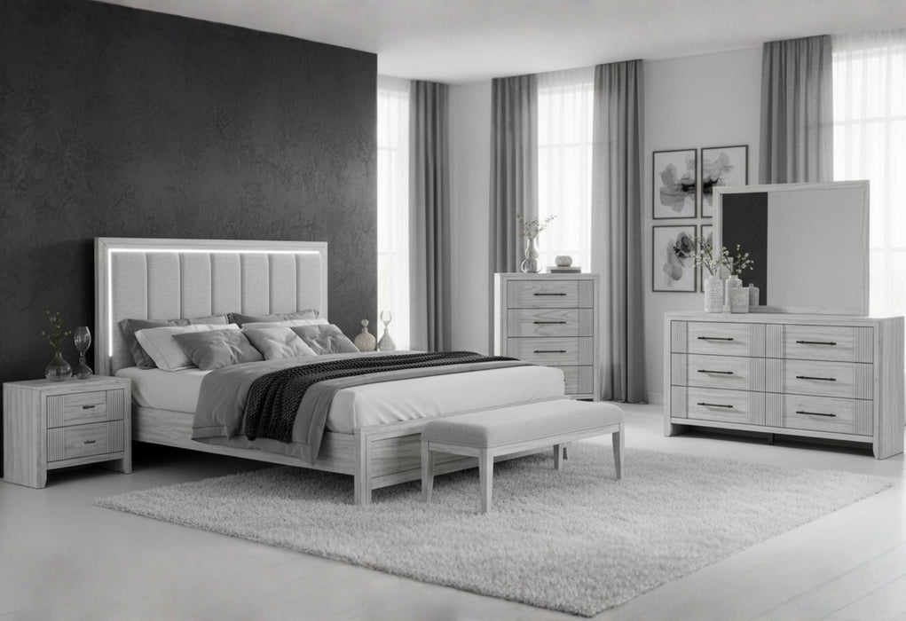 ELSIE GREY QUEEN BED GROUP